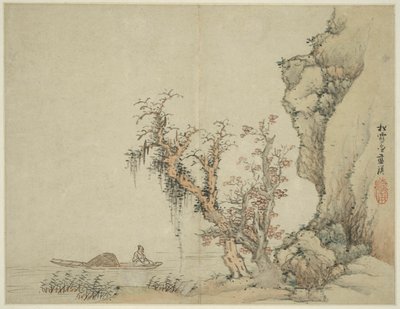 Landschaft im Stil der alten Meister: Songxuezhai Lan Ying von Lan Ying