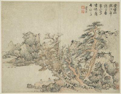 Landschaft im Stil der alten Meister: nach Wang Meng (ca. 1308-1385) von Lan Ying