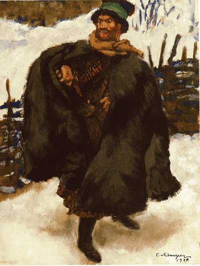 Illustration zum Roman Hadji Murad von Leo Tolstoi, 1924 von Lanceray