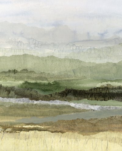Geschichtete Grüne Landschaft von Lara Eckerman