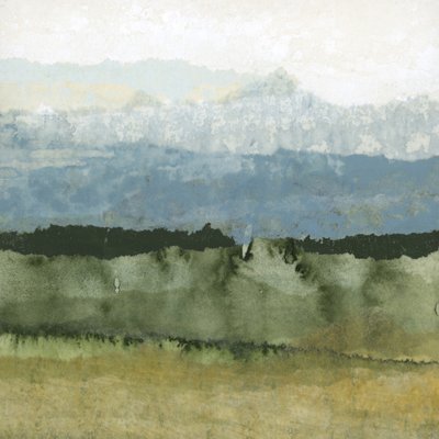 Neblige Grüne Landschaft von Lara Eckerman