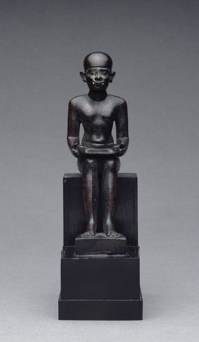 Figur des Imhotep (ca. 2635-2595 v. Chr.) Spätzeit von Late Period Egyptian