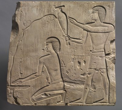 Priester bei der Durchführung von Begräbnisriten, ca. 667-647 v. Chr. von Late Period Egyptian