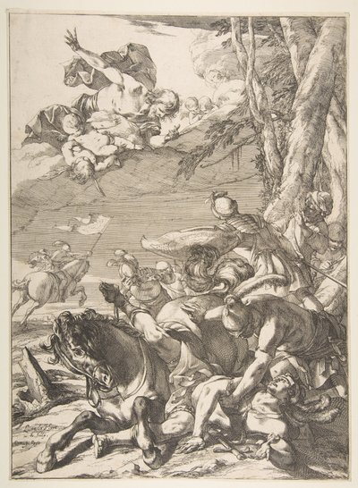 Bekehrung des Heiligen Paulus, ca. 1637 von Laurent de la Hyre