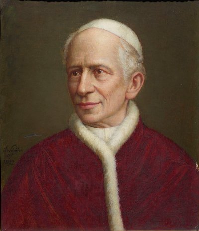 Porträt von Papst Leo XIII, 1892 von Laurenz Schäfer