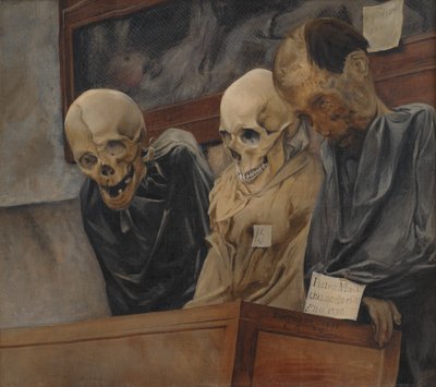 Drei Schädel aus den Katakomben dei Cappuccini in Palermo, 1894 von Laurits Andersen Ring