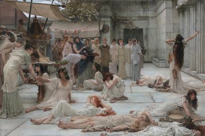 Die Frauen von Amphissa von Lawrence Alma-Tadema