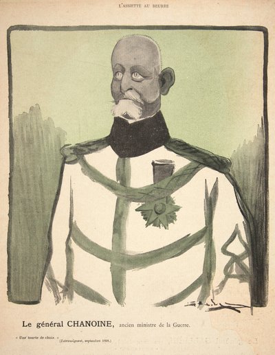 General Chanoine, ehemaliger Kriegsminister, Illustration aus 