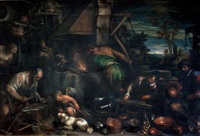 Die Schmiede des Vulkan von Leandro da Ponte Bassano