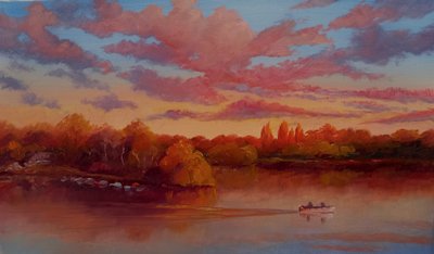 Eel Pie Sonnenaufgang, 2025 von Lee Campbell