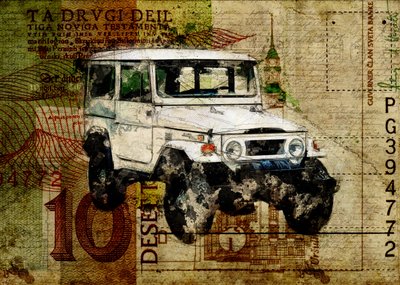 Vintage Off-Road Explorer von Lembayung senja studio [Vintage Poster]