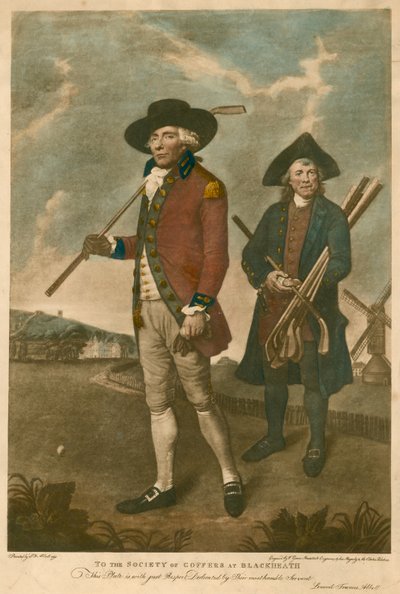 Golf; gewidmet vom Künstler der Society of Coffers in Blackheath von Lemuel Francis Abbott