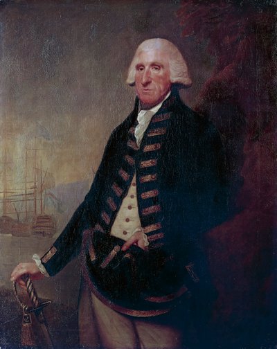 Porträt von Sir Samuel Hood, I. Viscount Hood von Lemuel Francis Abbott