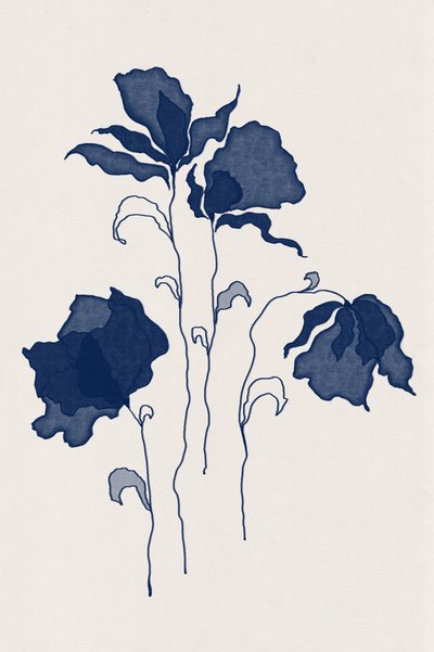 Dunkelblaue Blüten von Lena Refur