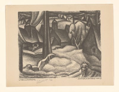 Zinnwald (Erzgebirge) von Leo Gestel (signed by artist)