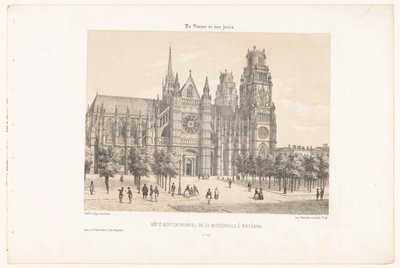 Blick auf die Kathedrale von Orléans (Nordseite) von Leon Auguste Asselineau