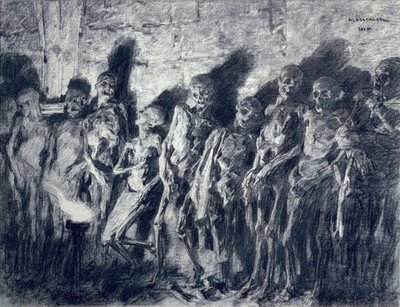 Das Gewölbe der Mumien oder Skelette aus dem Turm von St. Michael, Bordeaux, 1885 von Leon Augustin Lhermitte