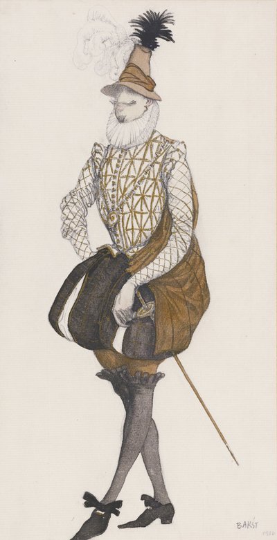 Kostümentwurf für das Ballett Dornröschen von P. Tschaikowsky von Leon Bakst