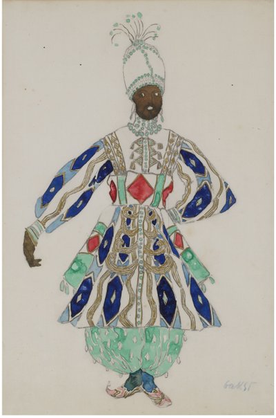 Kostümentwurf für die Revue Aladin oder die Wunderlampe von Leon Bakst