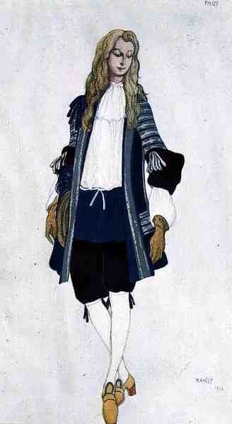 Kostüm für die Blaue Seite, aus Aladdin von Leon Bakst