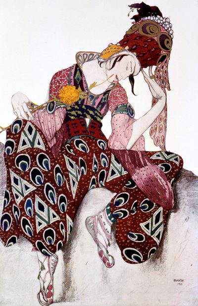 Iskander, Kostümentwurf für das Ballett La Peri, Musik von Paul Dukas, um 1913 von Leon Bakst