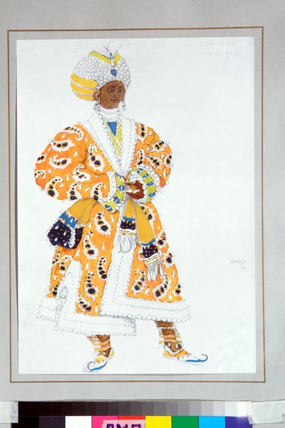 Der junge Raja - Kostüm für das russische Ballett "Der blaue Gott" von Michel Folkine von Leon Bakst