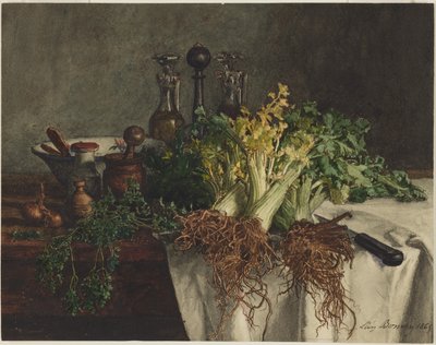 Stillleben mit Sellerie von Léon Bonvin
