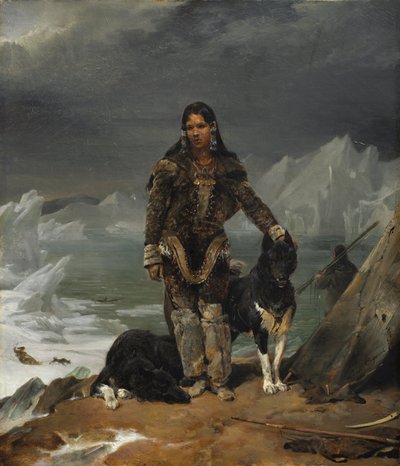 Eine Frau aus dem Land der Eskimos von Léon Cogniet