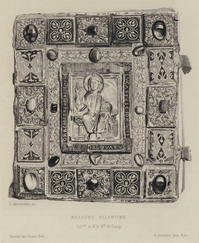 Byzantinische Buchbindung (Gravur) von Leon Gaucherel