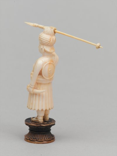 Schwarzer Bauer, Schachfigur, Indien, um 1820 von Leon Hornecker