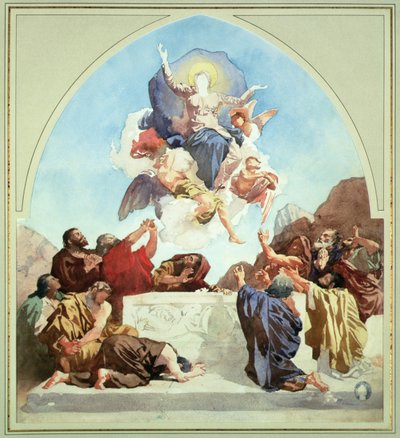 Studie für die Himmelfahrt der Jungfrau von Leon Joseph Florentin Bonnat
