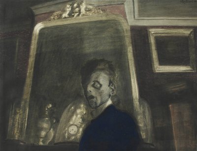 Selbstporträt vor dem Spiegel, 1908 von Leon Spilliaert