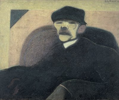 Der Mann mit dem roten Ohr, Porträt von Gorki von Leon Spilliaert
