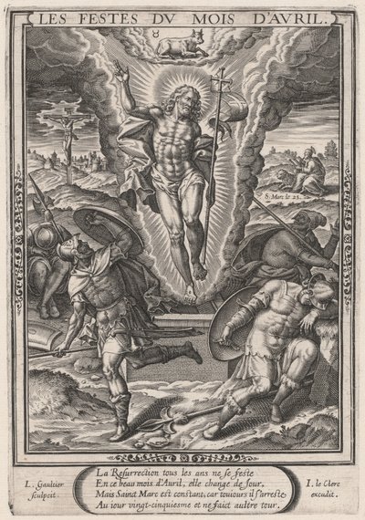 Die Feste des Monats April (Die Auferstehung) von Leonard Gaultier
