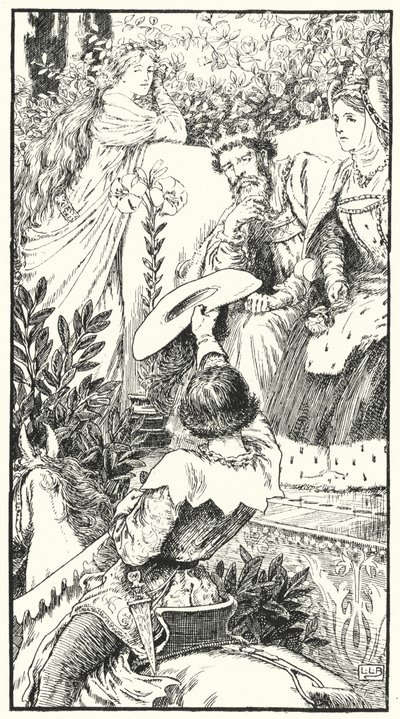 Hier kommt ein lustiger Freier (Gravur) von Leonard Leslie Brooke