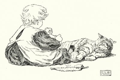 Ich liebe kleine Kätzchen, ihr Fell ist so warm (Gravur) von Leonard Leslie Brooke