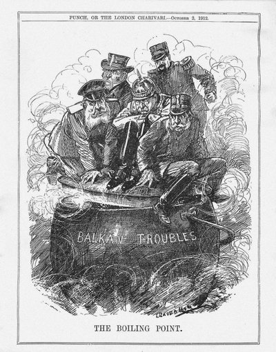 Der Siedepunkt. Punch Magazine, 2. Oktober 1912, 1912 von Leonard Raven Hill