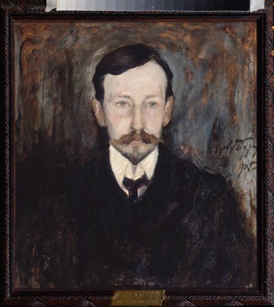 Porträt des Schriftstellers Iwan Alexejewitsch Bunin von Leonard Viktorovich Turzhansky