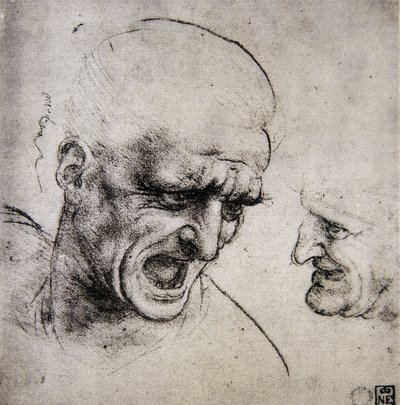 Studie für die Schlacht von Anghiari von Leonardo da Vinci