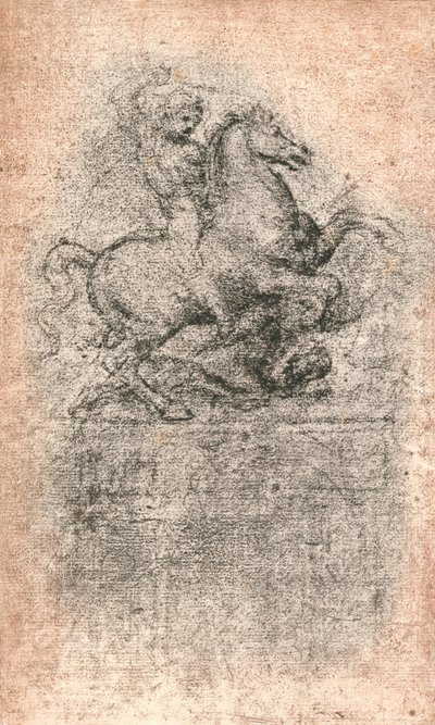Studie für das Sforza-Denkmal, um 1482-1499 1883 von Leonardo da Vinci