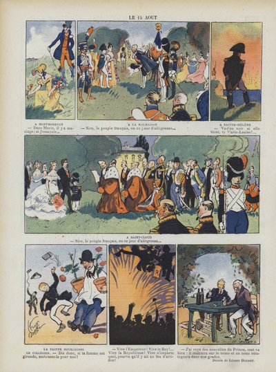 15. August. Illustration für Le Rire von Leonce Burret