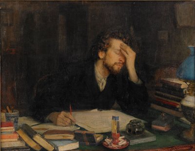 Die Qualen der kreativen Arbeit von Leonid Osipovic Pasternak