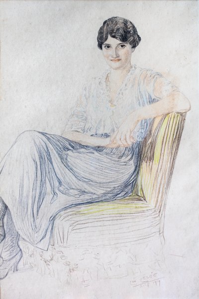 Porträt von Lise Bonnefon von Leopold (1872-1947) Lelee