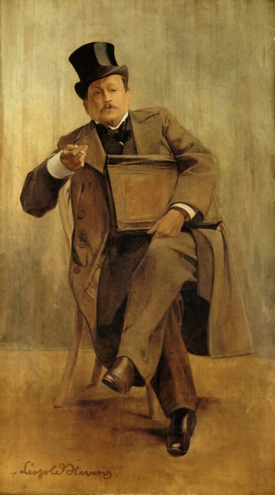 Porträt von Georges Courteline, 1858-1929, ca. 1898 von Leopold Stevens