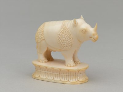 Weißer Läufer, Schachfigur, Indien, um 1820 von Leopoldo Metlicovich