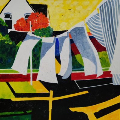 Sonniger Waschtag von Lesley Giles