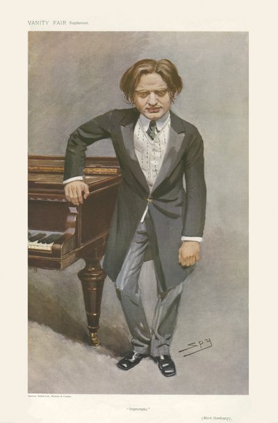 Mark Hambourg - Porträt stehend von Leslie Matthew (1851 1922) Ward