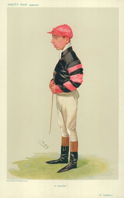 Arthur Templeman, Ein aufgehender Stern, 7. November 1906, Vanity Fair Karikatur von Leslie Matthew Ward