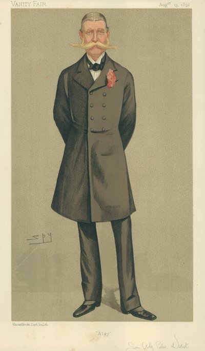 Oberst William Cornwallis West, Algy, 13. August 1892, Vanity Fair Karikatur von Leslie Matthew Ward
