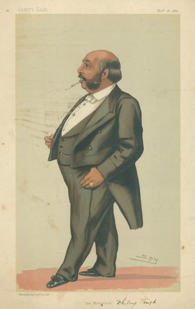 HH Der Maharadscha Duleep Singh GCSI, Der Maharadscha, 18. November 1882, Vanity Fair Karikatur von Leslie Matthew Ward